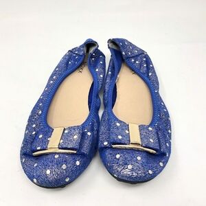 Moxx Blue Gold Bow Flats 40
